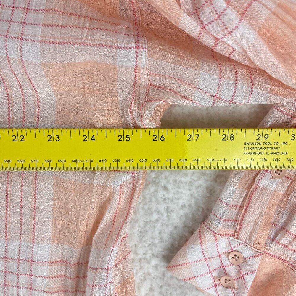 Torrid Plaid Pink Lindsay Drop Shoulder Button-Down Shirt Womens Plus Size 2X - Picture 11 of 16